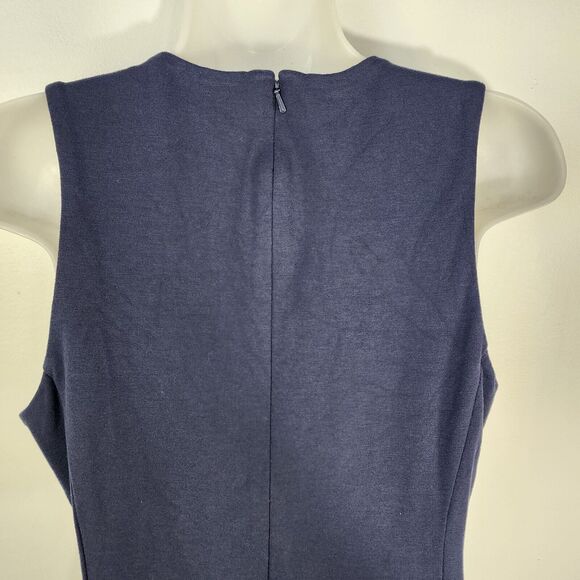 Eliza J Dress Size 6 Blue Pink Color Block Fit And Flare A Line Pockets Knee - Picture 7 of 12